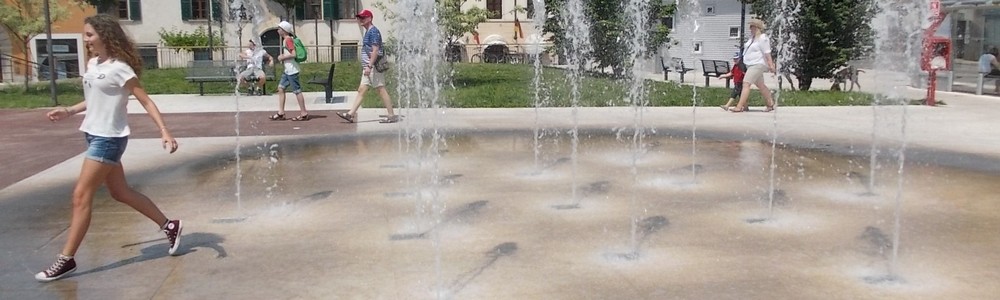 fontana a raso pavimento a Verona