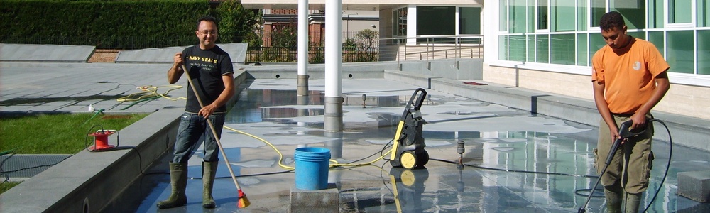 pulizia della fontana