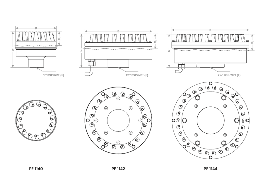 dimensioni ugelli serie diamante